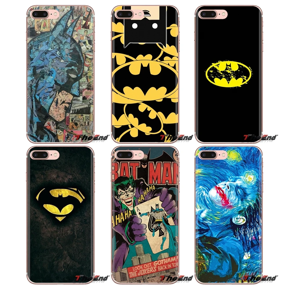 Мягкая сумка-чехол Dc Comics Batman Joker super hero для Huawei G7 G8 P7 P8 P9 P10 P20 P30 Lite Mini Pro P Smart Plus 2017 2018