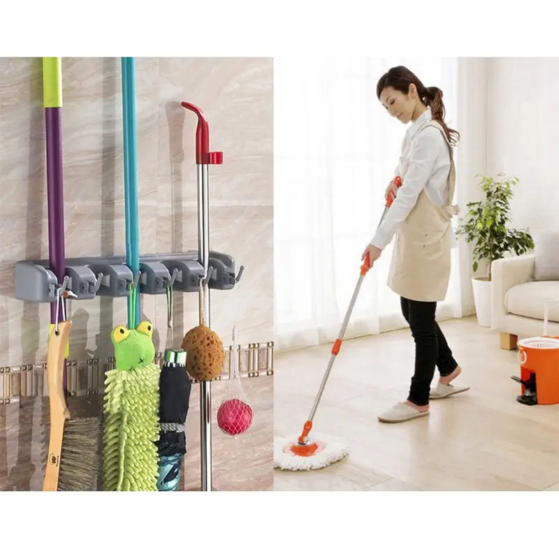 Dozzlor держатель для метлы и садовый инструмент кухонный органайзер 5 позиций