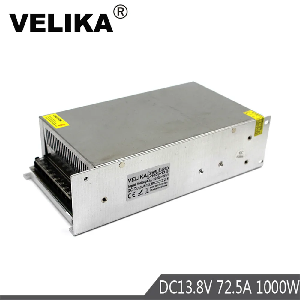 DC13.8V 72.5A 1000W переключатель питания 13 8 V AC к DC постоянного напряжения Драйвер
