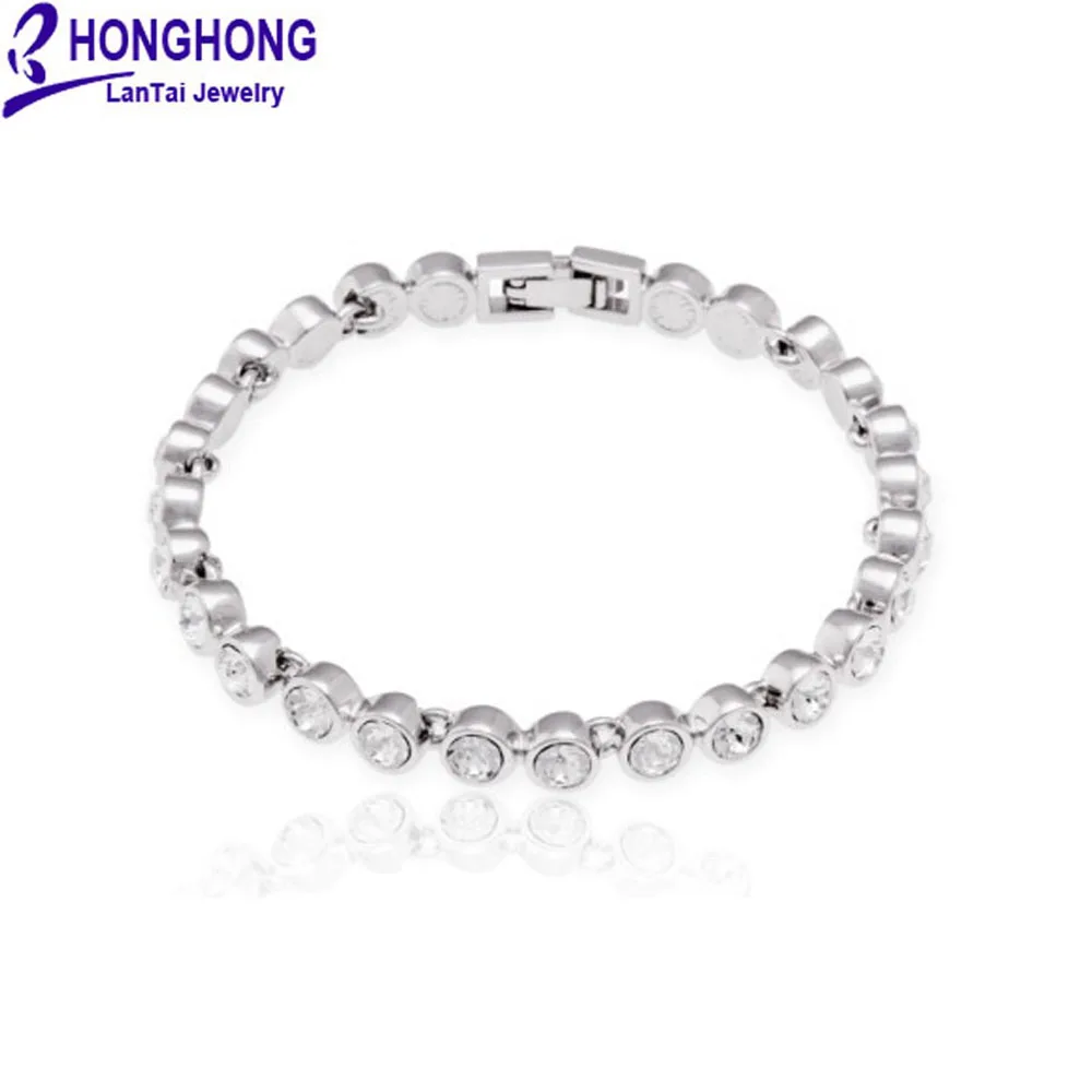 HONGHONG 2018 высококачественный круглый кристаллический браслет Swarovski для женщин