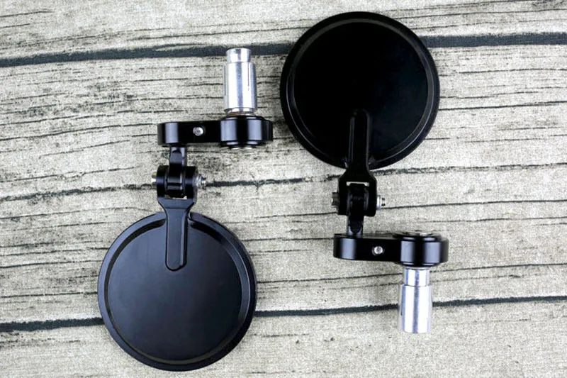 1 Pair Mirror Motorcycle Aluminum Bar End Side Rearview Mirror Universal Motorbike Bike Handlebar Rear View Mirrors