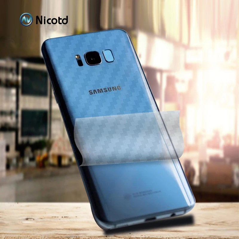 Защитный экран для Samsung A8 A6 Plus J4 J6 J8 2018 A3 A5 A7 2017 3D из углеродного волокна задняя