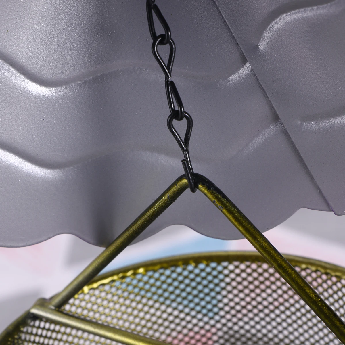 1 шт. красивая металлическая подвесная кормушка для диких птиц украшение сада и