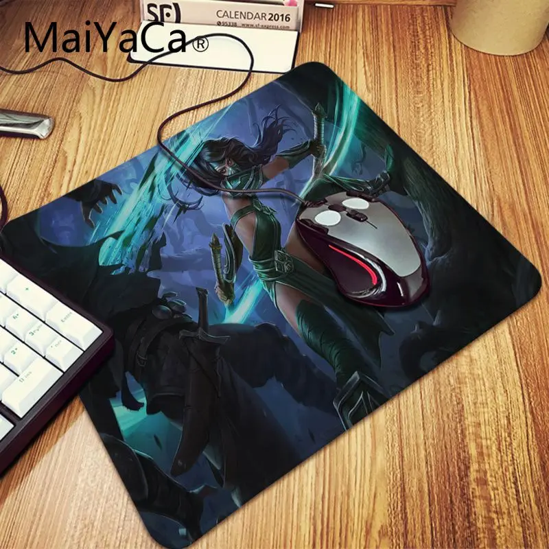 Maiyaca My Favorite Akali League of legends игровой коврик для мыши Коврик для клавиатуры - Цвет: Lock Edge 25x29cm