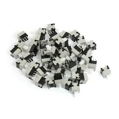 

50 шт. самоблокирующиеся 3 Pin нажимная мини-Кнопка Переключатели 8,5x8,5 мм