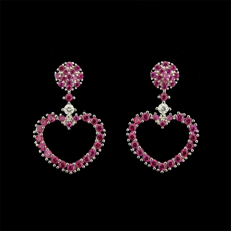 Новый дизайн горячая распродажа в форме сердца много цветов Brincos модные