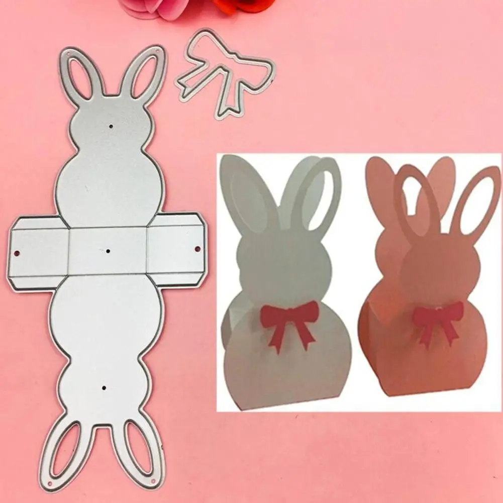 3D эффект кролик коробка металла резки штампы DIY углеродная сталь Скрапбукинг