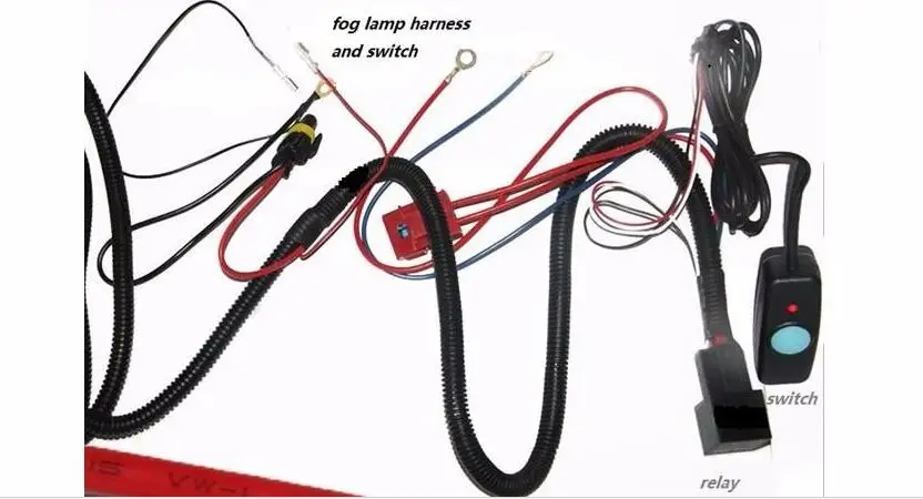 

Osmrk wire harness + relay + switch for halogen fog lamp