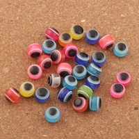96pcs 8mm evil eye stripe round resin spacer beads multicolor loose beads jewelry diy l3040 10mm radiant shape acrylic lzsilver
