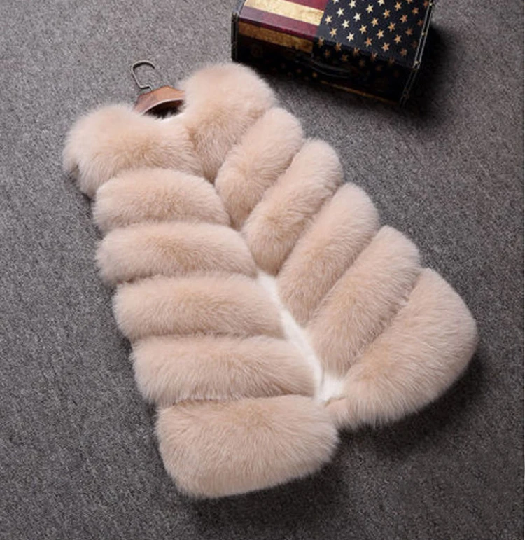 Женский Длинный Меховой жилет ZARORIN модная безрукавка из искусственного меха