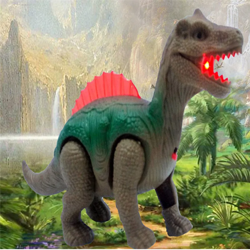Light Up Dinosaur Electronic Walking Robot Roaring Interactive Dino Kids Toy Lights &amp Sounds Real electronicas gift for kid B2 |