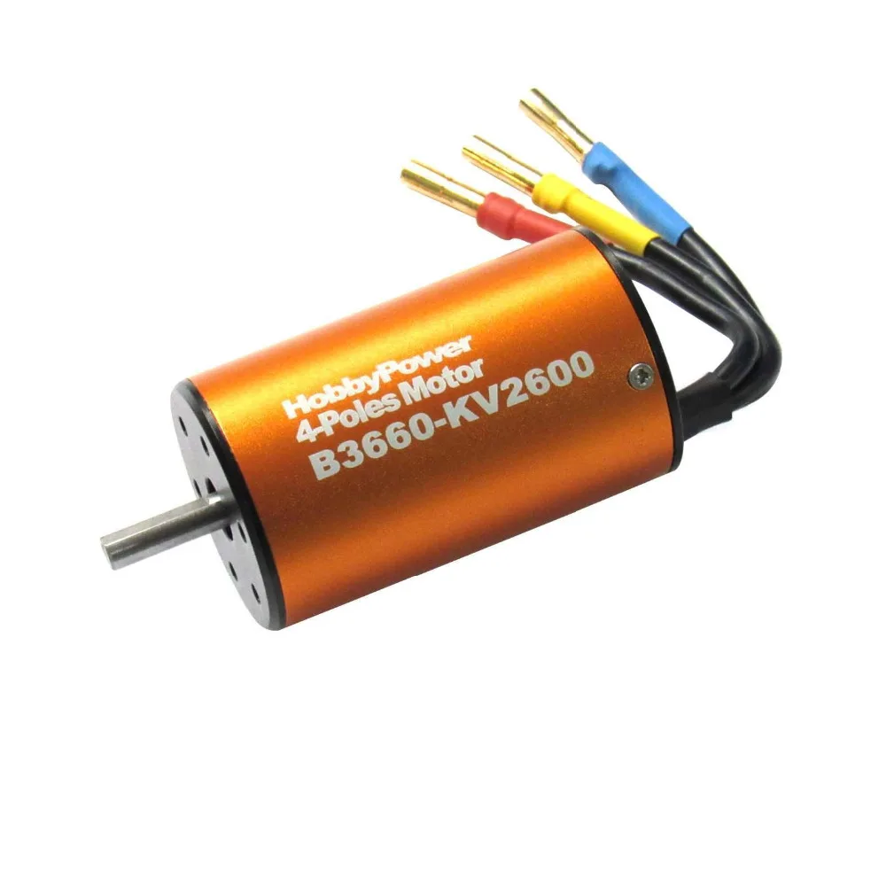 HP 3660 3800KV 3300KV 2600KV бесщеточный 4 полюсный двигатель для 1/10 RC автомобиля Багги