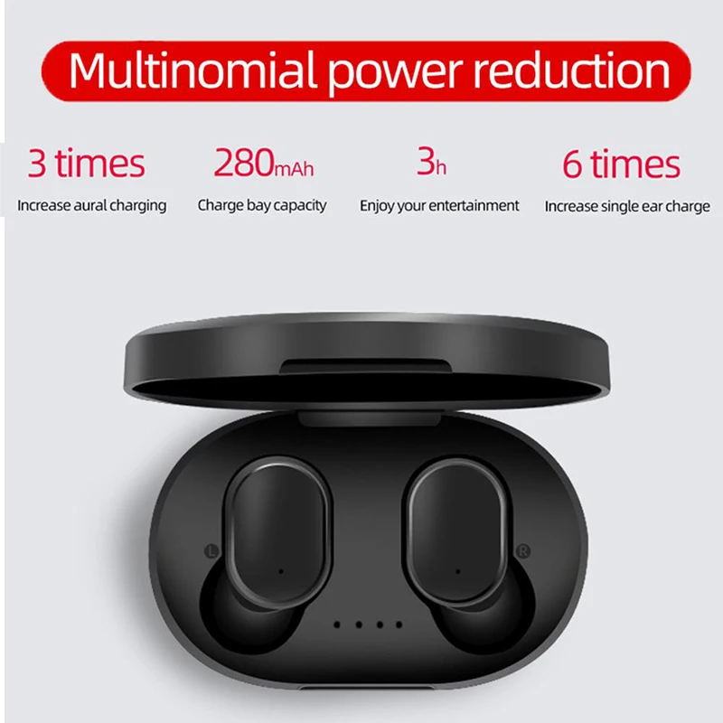 wireless earphones gaming headset bluetooth headphones sports noise cancelling earbuds hifi earphone with microphone | Электроника