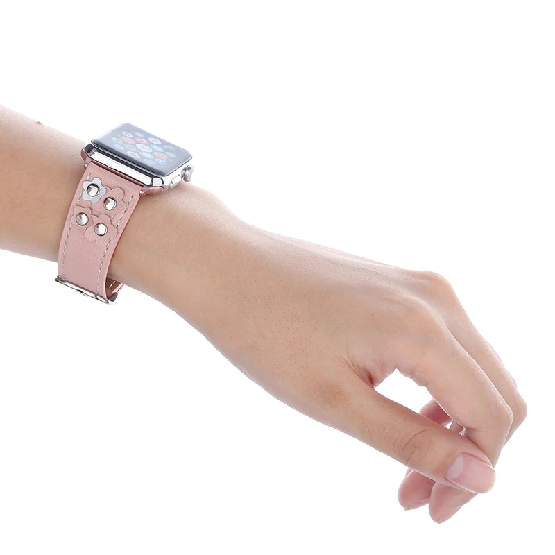Ремешок из натуральной кожи для Apple Watch Band 42 мм ремешок iwatch 38 женский браслет с