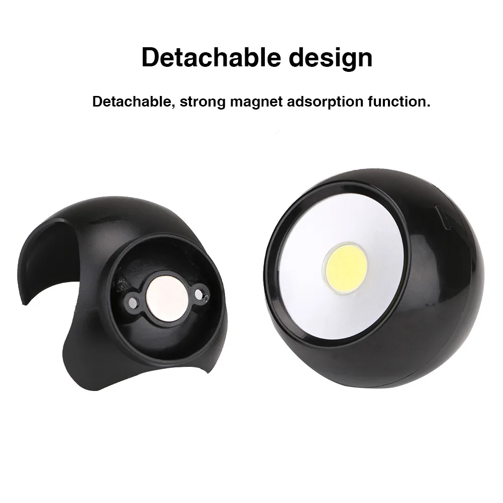 Бескорпусный светодиодный ночник с магнитным основанием питание от батарейки AAA