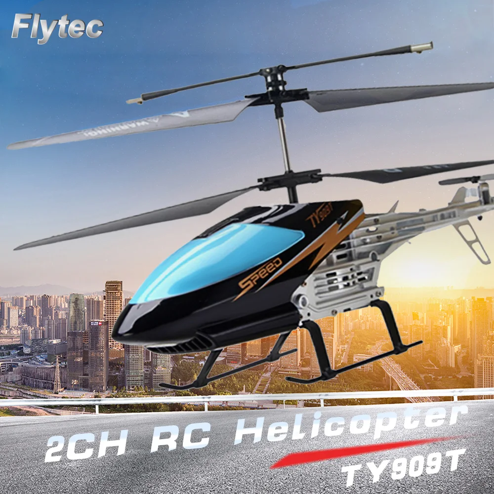 Flytec TY909T 2CH RC вертолет Дрон с гироскопом для детей игрушки Детский подарок пульт