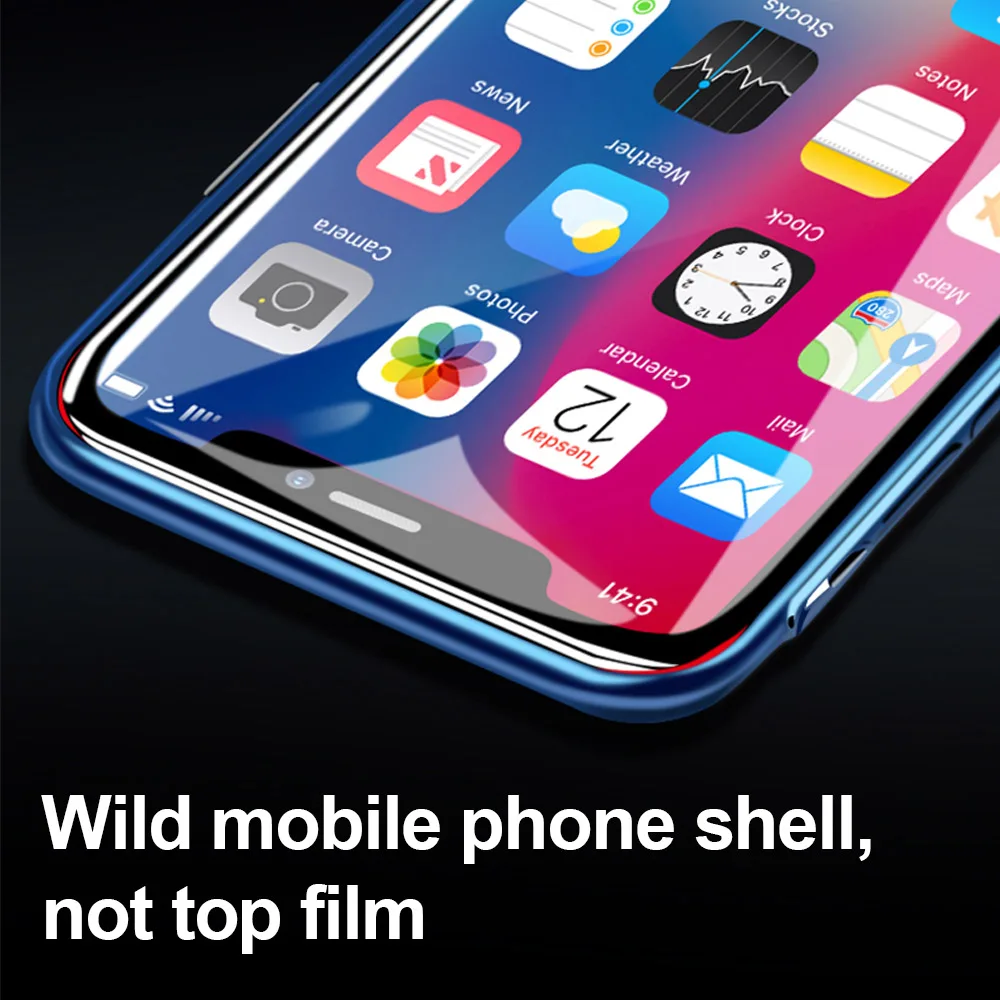 Защитное стекло для iPhone X 10 изогнутое 5D с краями apple iphone 6s 6 7 8 Plus 2 шт.|Защитные