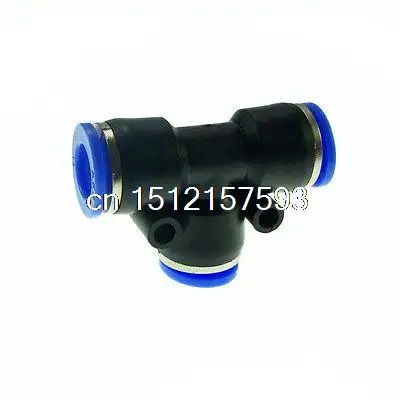 

25pcs 8mm Push In Equal Tee Pneumatic Jointer Connector