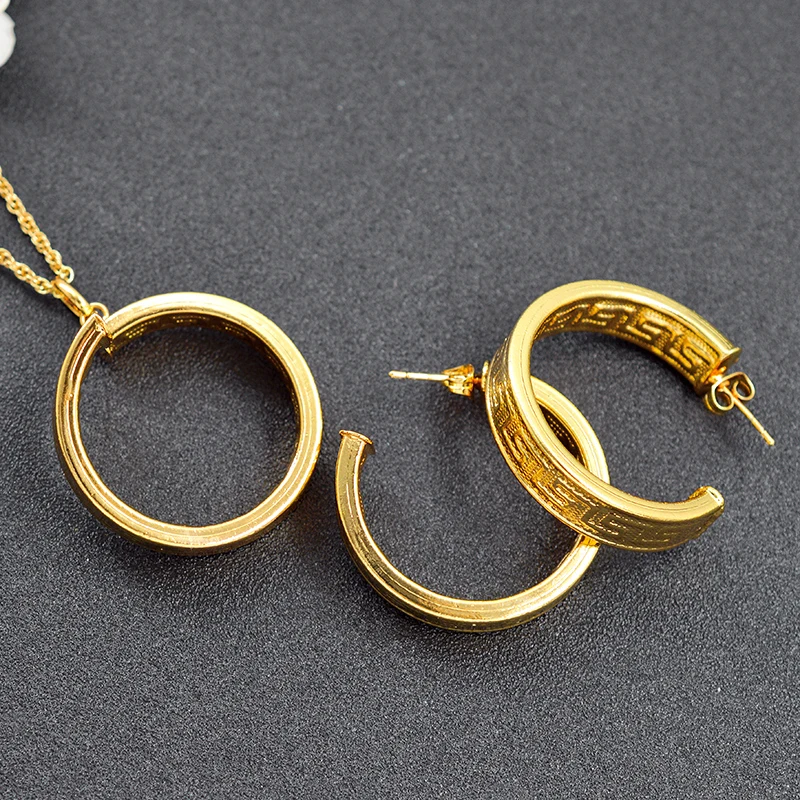 ZEA Dear Jewelry Trendy Jewelry Findings Big Jewelry Set For Women Earrings Necklace Pendant For Wedding Copper Jewelry Findings