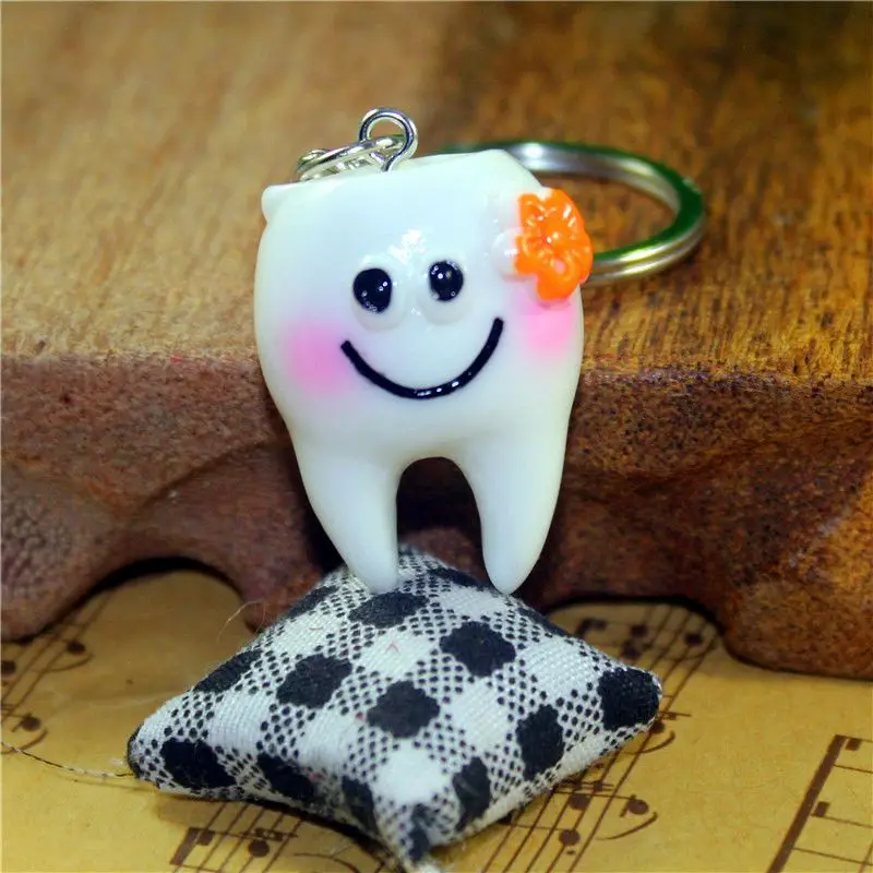 20 шт брелок для ключей в форме зуба милый стоматологический подарок|Брелоки| |