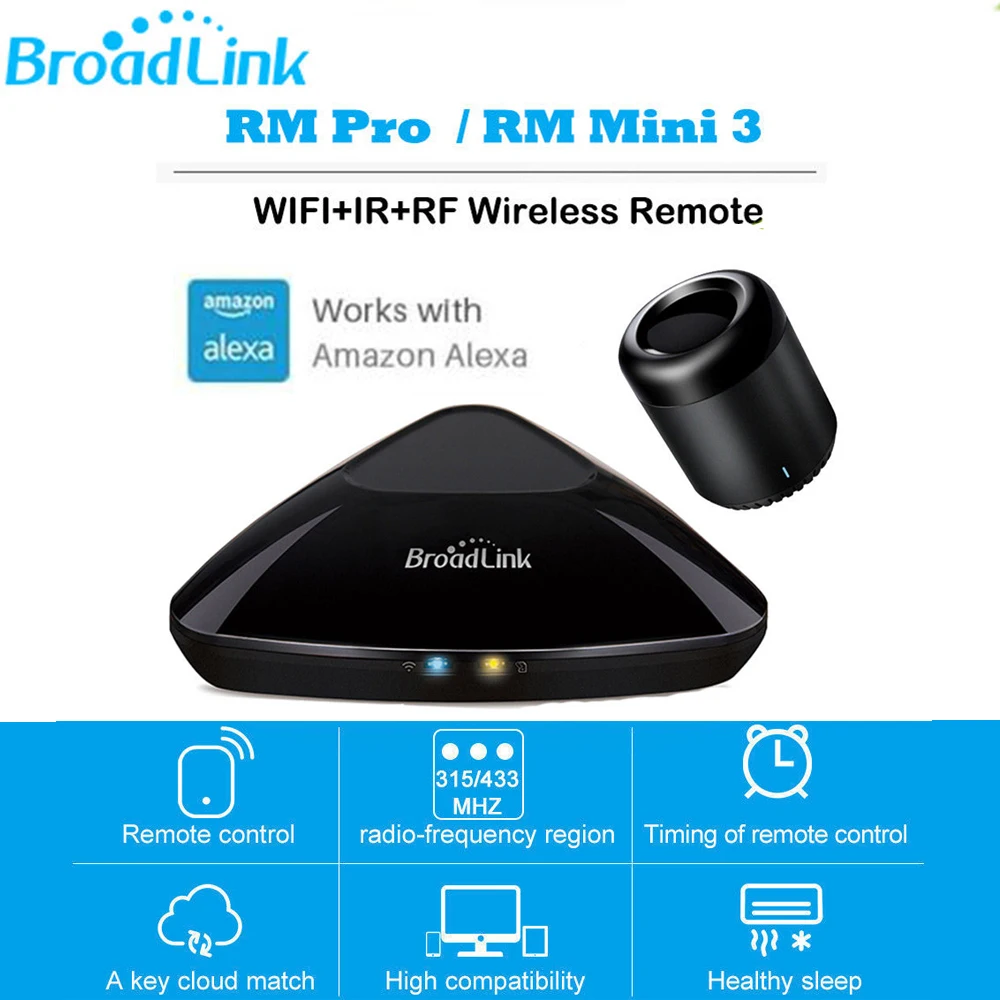Оригинальное управление Broadlink RMPro Mini 3 домашнее автоматическое работает с Alexa Google