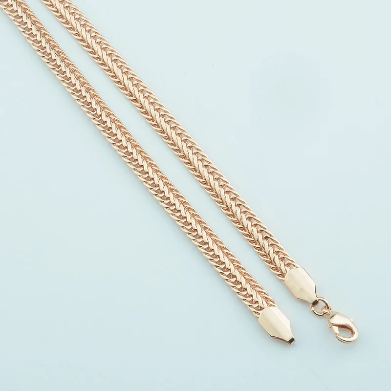 Ожерелье из розового золота 24 дюйма 20 дюймов 6 мм 585 пробы|chain roller|chain shirtjewelry component |