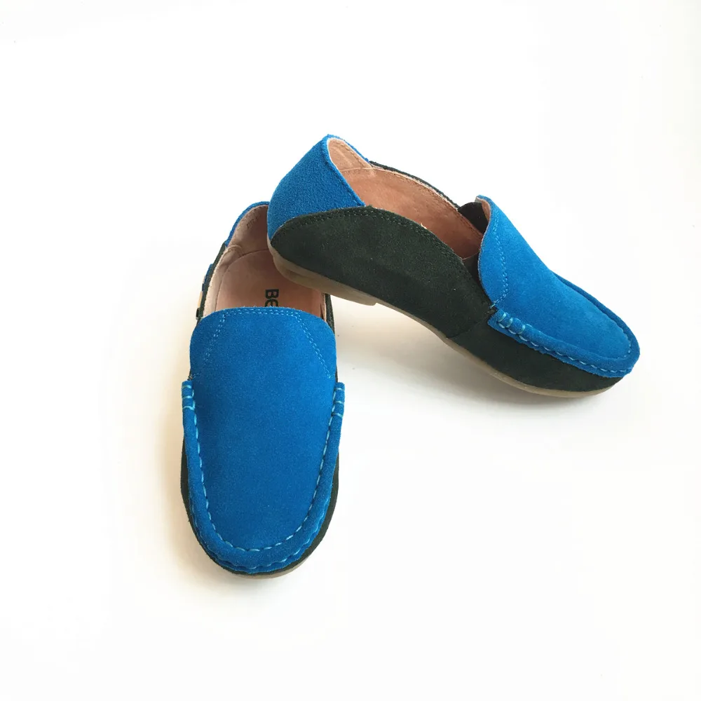 Kulit Sapi Anak Sneakers Asli Kulit Suede G Pantofel Sepatu Kasual Sepatu Anak Laki-laki Sepatu Sandal-Gommino