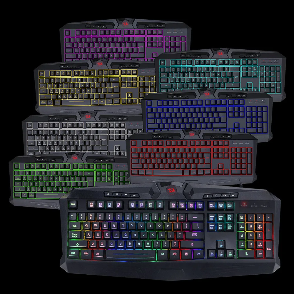 Игровая мышь Клавиатура Combo S101 RGB светодиодный подсветка клавиатуры и мыши набор