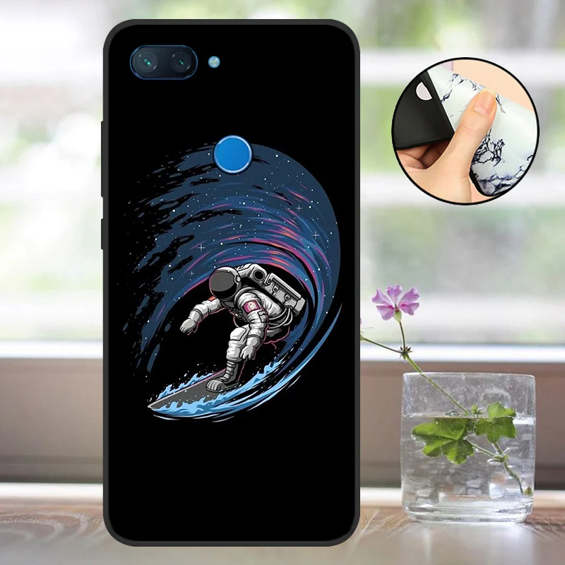 Силиконовый чехол Xiaomi mi 8 LITE бампер 6 26 мягкий матовый lite для телефона mi8 Lite coque capa bag