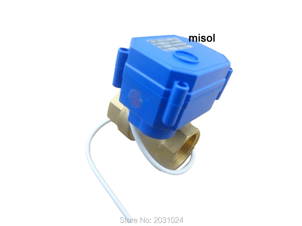 Медный шаровой кран с электроприводом misol / 1 шт. G3/4 &quotDN20 BSP уменьшающий порт