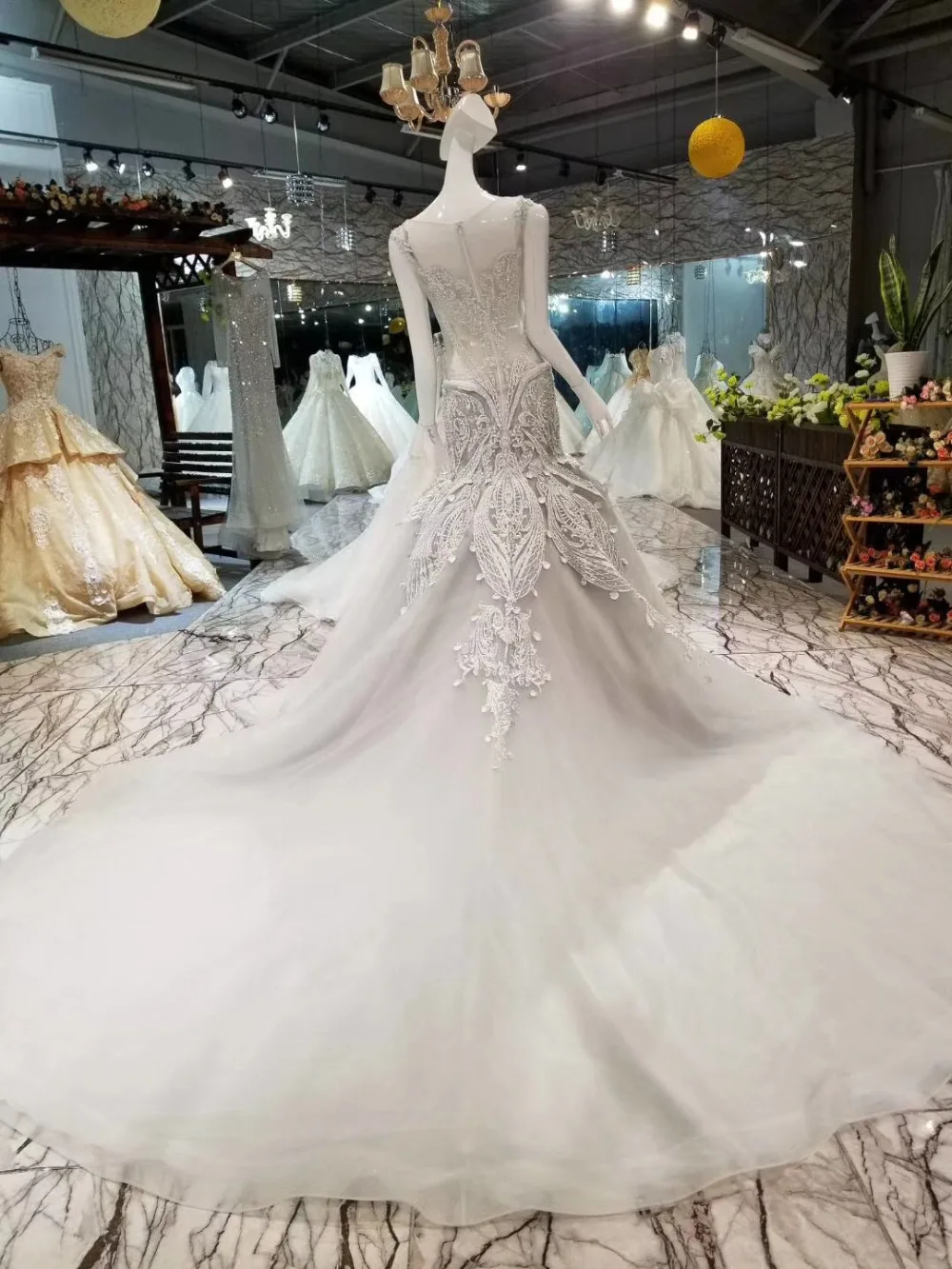 Vestidos De Noiva элегантные серые Свадебные платья без рукавов с круглым вырезом
