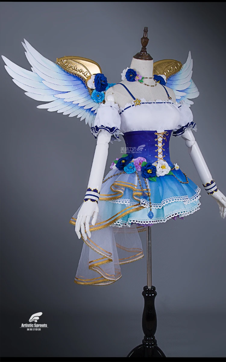 Прекрасный солнечный свет! Aqours Косплей Watanabe You Костюм Angle wakening dress Limited Edition [в