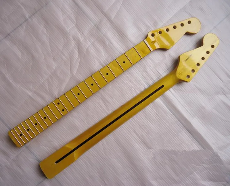 

STQ electric guitar neck Maple fingerboard lemon yellow DIY electric guitar personality accessories