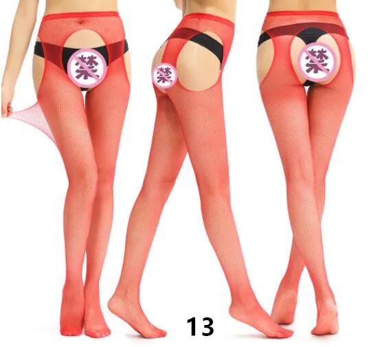 SHENGRENMEI NEW Fashion Sexy Stockings Women Embroidery Open Crotch Pantyhose Plus Size Female 15 Style Tights Garter Lingerie - Цвет: 13