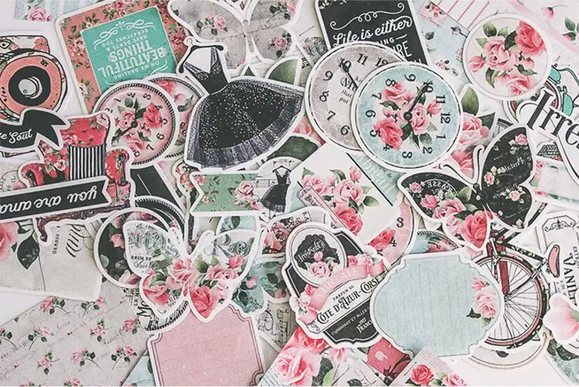 Винтаж письмо наклейки для скрапбукинга DIY Кореи kawaii серии альбом журнал Happy planner этикетка Изделия декоративные Стикеры пакет
