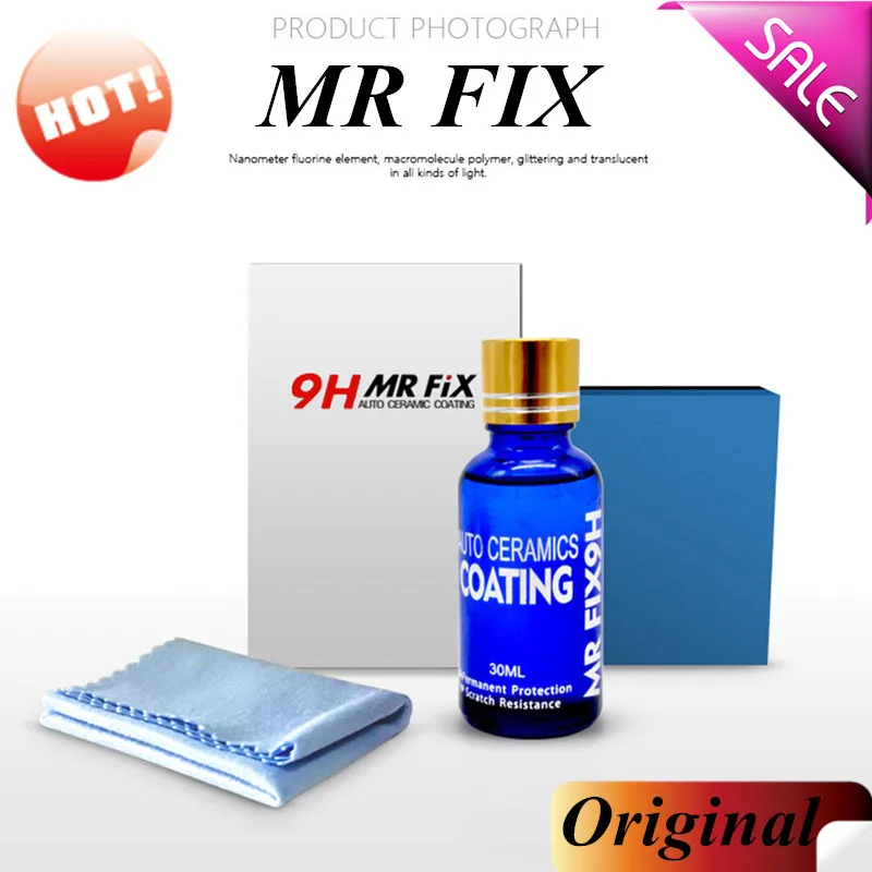 MR FIX 30 мл 9H твердость автомобиля супер гидрофобное стекло покрытие автомобиля жидкое керамическое покрытие авто краска уход долговечность Антикоррозийное