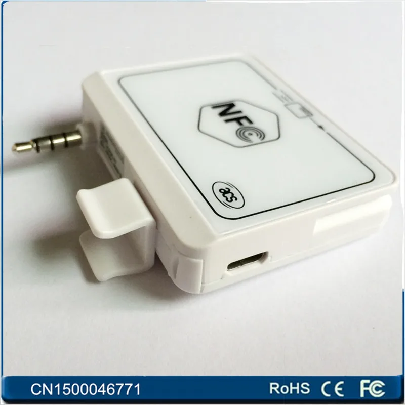 Мини 35 мм Аудио Разъем ACR35 MobileMate Смарт NFC RFID Считыватель Карт Писатель 13.56 мГц Для