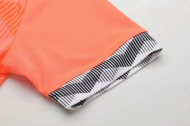 Мужской тренировочный 16-17с коротким рукавом Джерси Дышащие Беговые Наборы