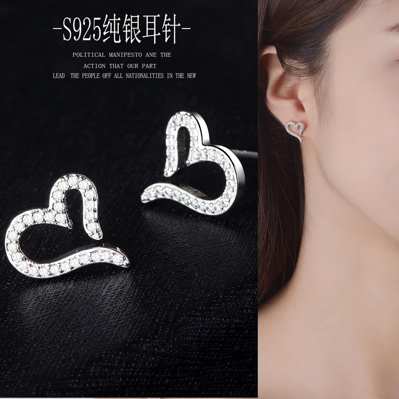 Полые серьги в форме сердца ювелирные изделия и аксессуары модные