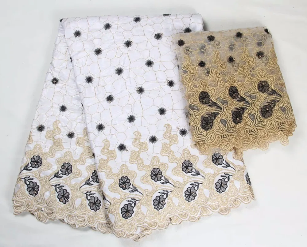 2017 новое поступление африканских Базен Riche Getzner ткань с вышивкой бисером кружева