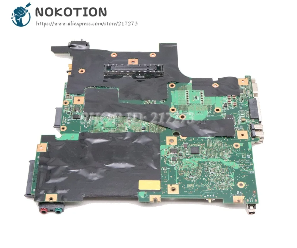 nokotion for lenovo thinkpad r400 t400 laptop motherboard 14 inch gm45 ddr3 63y1189 42w8125 60y3747 60y3751 42w7971 43y9252 free global shipping