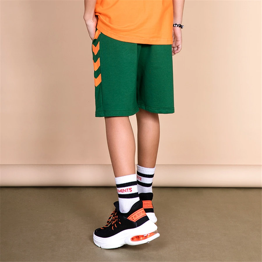 Boys pants sports summer 2019 kid clothes spor tayt leggings short black green streetwear kids boys 10 years |