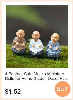 4 шт./компл. домашних животных милая собака щенок Животные сказочные фигурки из смолы для сада для декорирования вестибюлей миниатюрной Moss ремесла украшения