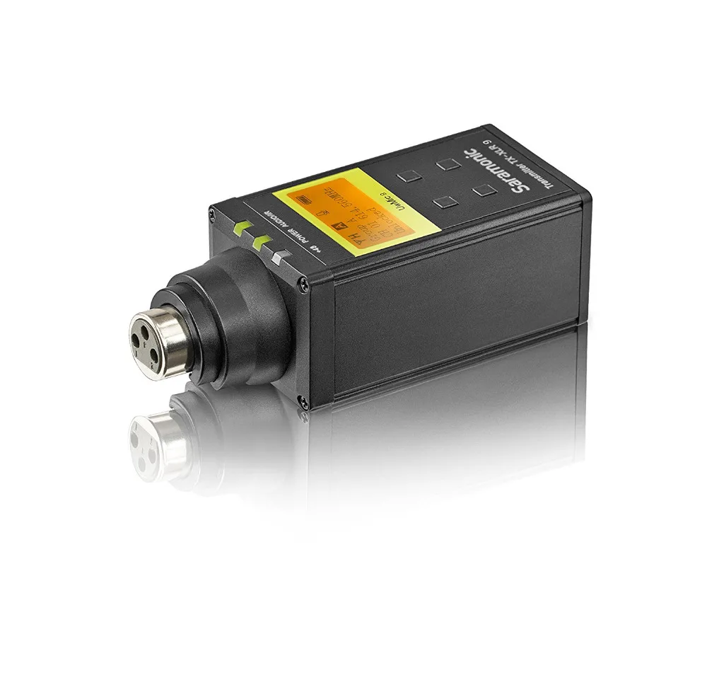 저렴한 Saramonic-UWMIC9 UHF 무선 라발리에 + XLR 송신기 마이크 시스템 바디팩 송신기 + Lav 마이크, XLR 플러그인 유닛