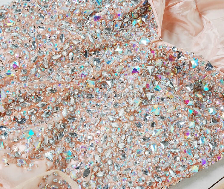 Crystal Luxury Evening Dresses With Split Beaded Sweetheart Mermaid Backless Prom Party Celebrity Dress Gowns 2015 Best Selling | Свадьбы и