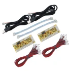 USB-кодировщик SJ @ JX для аркадных игр, комплект 2 игроков, кнопка нулевой задержки, джойстик, контроллер для ПК MAME Raspberry Pi