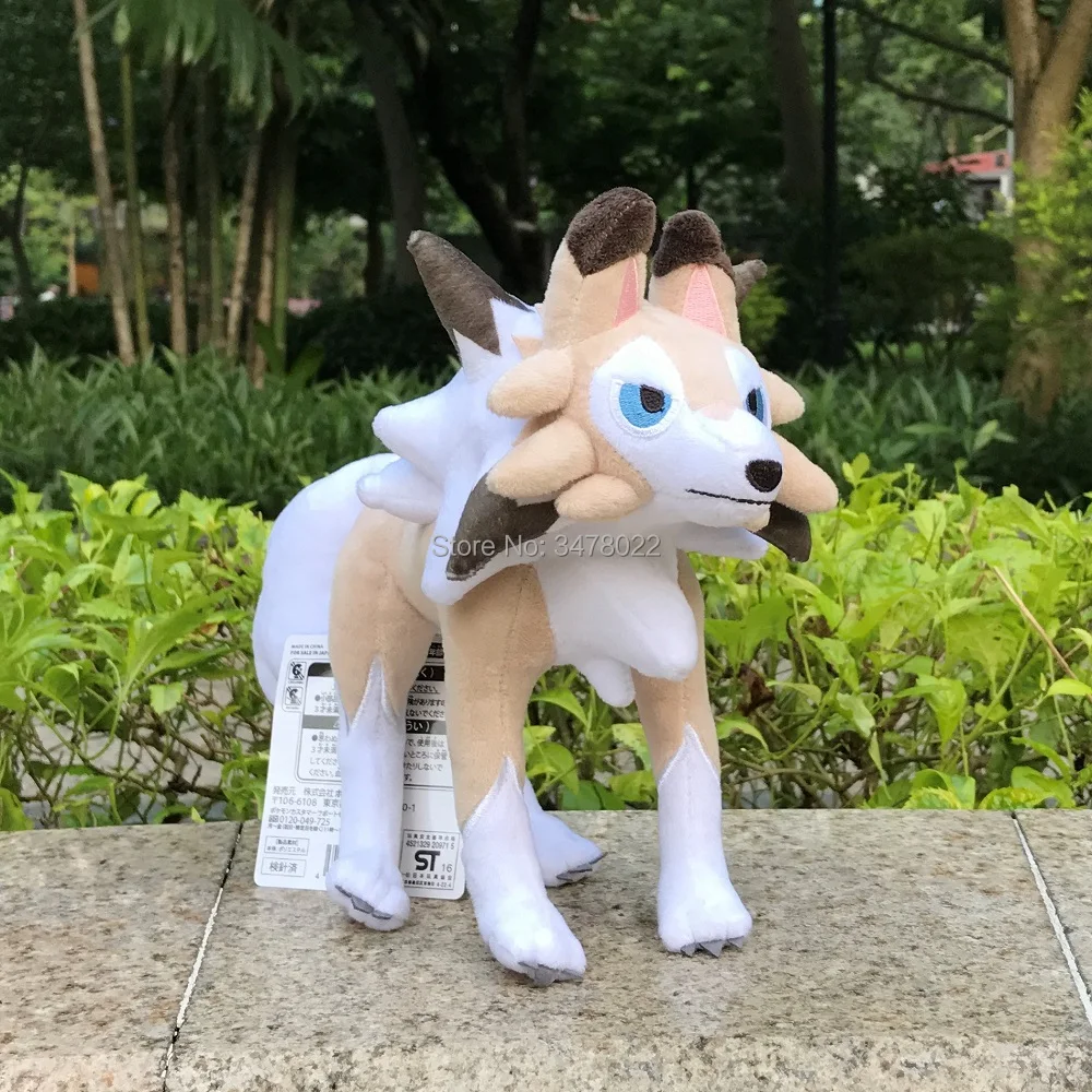 Фото TAKARA TOMY Pokemon Lycanroc 9 дюймов плюшевая мягкая аниме игрушка мультяшная Мягкая кукла №4