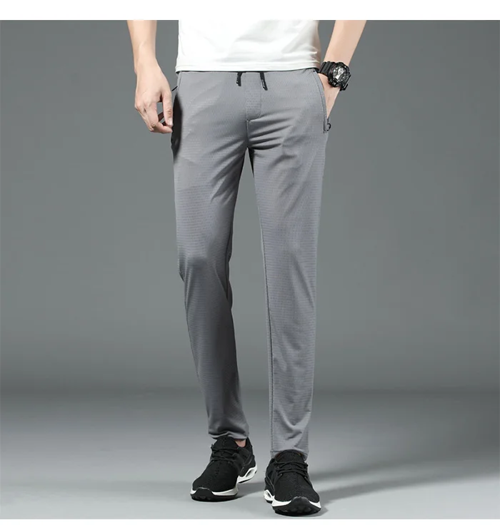 Новые летние тонкие сетчатые штаны мужские летние дышащие спортивные Slim Fit повседневные мужские Беговые тренировочные брюки мужские s брюки