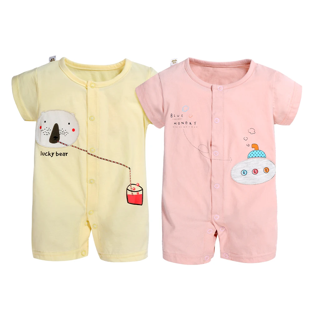 Детский хлопковый комбинезон 2 шт./лот|newborn jumpsuit|baby rompersrompers newborn |