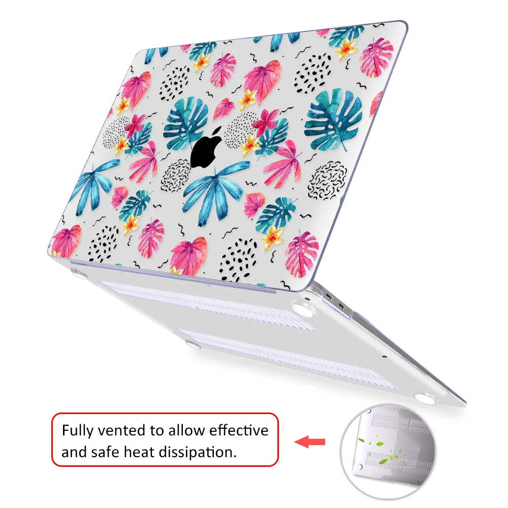 Цветной чехол для ноутбука MacBook 12 дюймов Air 11 Air 13 A1466 A1932 retina 13 15 Pro 13,3 15 Touch bar пластиковый жесткий чехол
